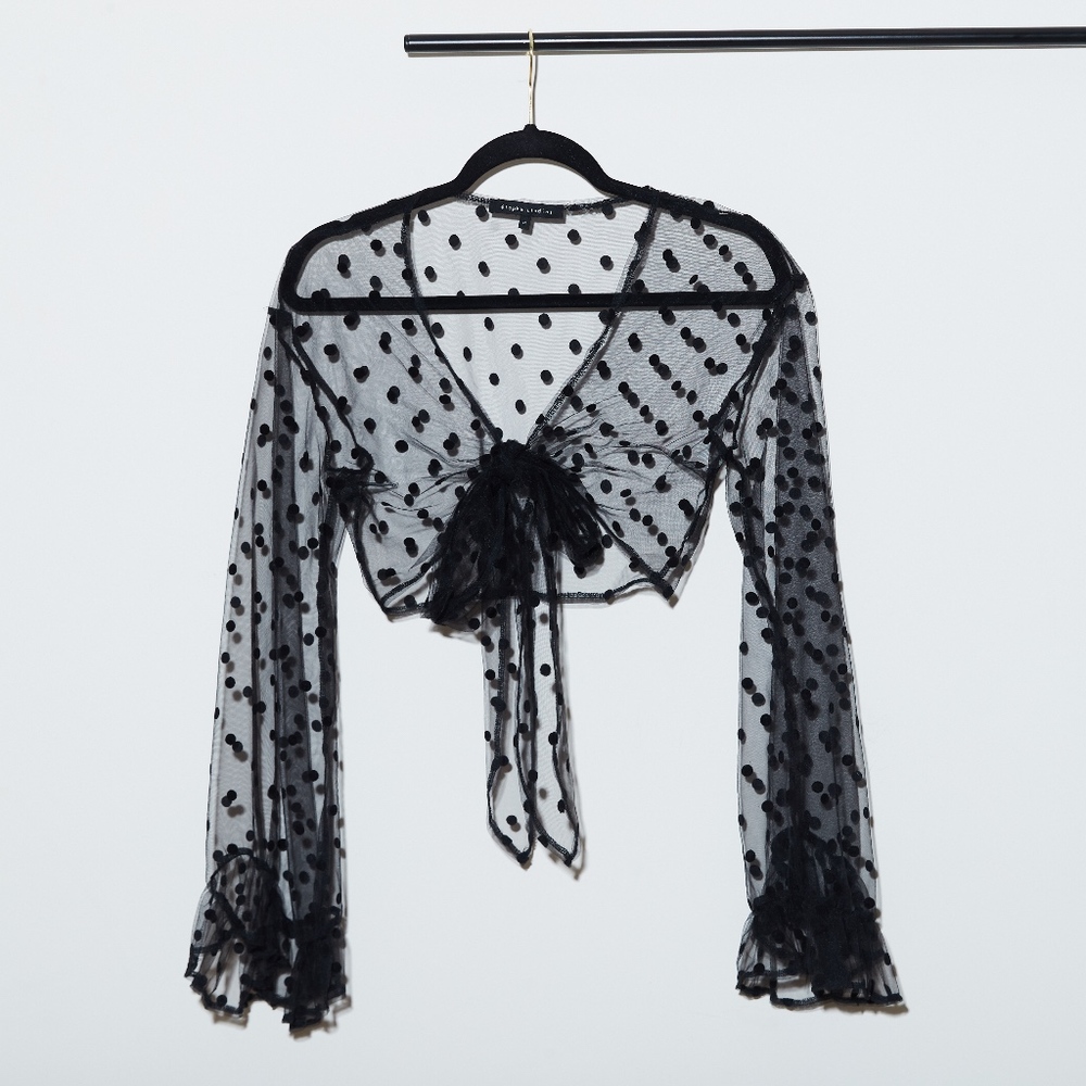 POLKA DOT CROP WRAP
